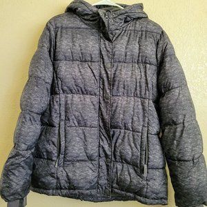 Women's Heavy-Weight Long-Sleeve Full-Zip Hooded Puffer Coat